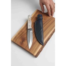 Mertcan Knife Geyik Boynuz Kabze Outdoor Av ve Kamp Bıçağı Mutfak Bıçağı Çakı Kasap Et Bıçağı