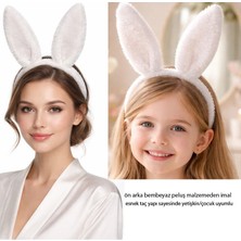 Pandoli Gösteriler Için Tavşan Taç Tavşan Kulağı Beyaz Renk