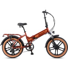 Kron Dıscovery 20 Jant Katlanır 7 Vites H.disk Elektrikli Bisiklet Bakır Açık Kahve