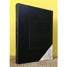 Aledo 10X15CM 300'LÜK Özel Üretim Lüks Deri Fotoğraf Albümü 35300 Siyah (Not Bölümleri Var)