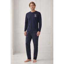 Pemilo Erkek Uzun Kol 01342 Süprem Pijama Takımı
