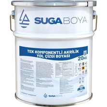 Suga Boya Suga Tek Komponentli Akrilik Yol Çizgi Boyası 20 kg