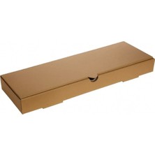 Aspak 42X14X4 cm Baskısız Pide Lahmacun Kutusu-Kraft-50 Adet