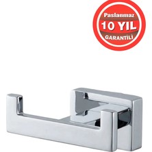 Banyom Home Krom Paslanmaz Pirinç Kenz Bornozluk Askılık