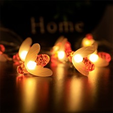 Gaman Sevimli Arı Figürlü Güneş Enerjili Bahçe Süsleme Ledi - 8 Modlu Su Geçirmez Dekor Lambası