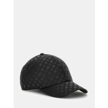 Guess Anise Parlak Şakayık Beyzbol Kadın Siyah Şapka AW5513POL01-BLO