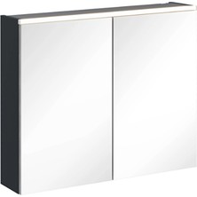 Vitra Core Aynalı Banyo Dolabı 80 Cm, Aydınlatmalı Mat Lacivert (Pet) 67606ITRA