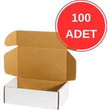 Aspak 20X10X5 cm E-Ticaret Kutusu - Beyaz KUTU-100 Adet