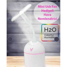Zoli Ultrasonik Hava Nemlendirici Koku Makinesi 250 ml USB Mini Fan Pervaneli