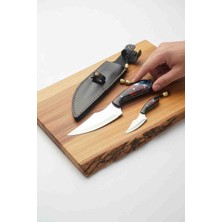 Mertcan Knife Babaoğul Ikili Outdoor Av ve Kamp Bıçağı Mutfak Bıçağı Çakı Kasap Et Bıçağı