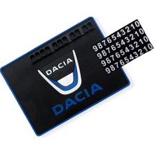 Tusba Market Dacia Uyumlu Araç Içi Torpido Üstü Kaymaz Ped - Numaratörlü Tasarım