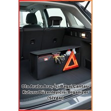 Figiza Araba Bagaj Çantası Araç Oto Içi Bagaj Çantası Kutusu Düzenleyicisi Organizer (Siyah)