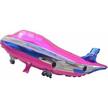 Pandoli Süpershape Yolcu Uçağı Folyo Balon Pembe Renk 80X35 cm 1 Adet