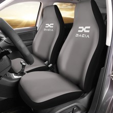 Antwax Dacia Sandero Araca Özel Oto Koltuk Kılıfı Pro - Gri Yeni Logolu