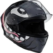 Zeus ZS-826 BK12 Gray Kapalı Kask (Pinlock Dahil) S