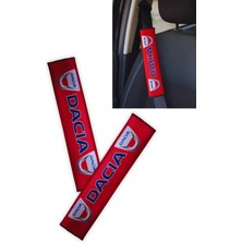 Tusba Market Dacia Logolu Dijital Baskılı Emniyet Kemer Pedi / 2’li Set – Konforlu ve Şık Araç Seyahat Aksesuarı