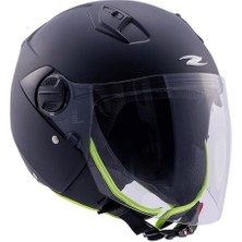 Zeus ZS-213 Matt Black Açık Kask S
