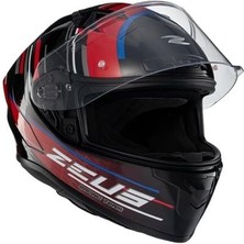 Zeus ZS-826 BK15 Red Kapalı Kask (Pinlock Dahil) Xl