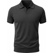 Plus Scorpion Erkek Polo Yaka Basic Tişört – Modern Rahat Slim Kalıp Günlük Casual Tasarım