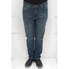 Denim Cartel Fistan Store Erkek Yeşil Yüksek Bel Rahat Kesim Boru Paça Jean Pantolon