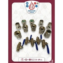 Eco Su Arıtma Hat Alma Aparatı ve Vana Seti (10+10 Adet) - Dayanıklı Metal Gövde