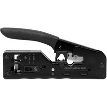 Tools Black EZ-RJ45-RJ11-RJ12- 6p-8p Yeni Nesil Delikli Cat6 Cat7 RJ45 Sıkma Pensesi Profesyonel