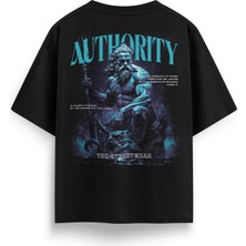 T&D Streetwear Poseidon  Baskılı Oversize Heavyweight Streetwear T-Shirt