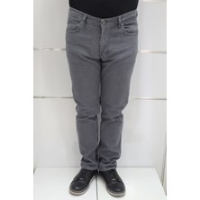 Denim Cartel Fistan Store Erkek Gri Yüksek Bel Rahat Kesim Boru Paça Jean Pantolon