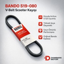 Bando S19-080 Scooter Kayışı – Honda Activa S 125 Uyumlu V-Belt