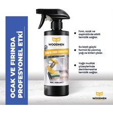 Woodhen Solutions Ocak ve Fırın Temizleyici  400ml. Aspiratör, Izgara,Ocak,Fırın, Tava, Tencere, Yanmış yağlar için temizleyici