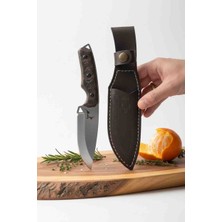 Mertcan Knife Verzalit Kabze Geyik Motifli Outdoor Av ve Kamp Bıçağı Mutfak Bıçağı Çakı Kasap Et Bıçağı