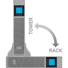 Binbir Göz Bilgisayar Makelsan Powerpack Se 2kva 8-20DK 4X12V/7AH 1f/1f Online Racktower Ups MU02000N11ERV02