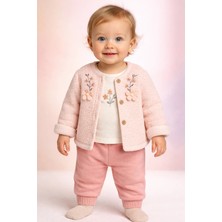 Almira Anne Bebek Bebek Kız Çocuk Yazlık Takım Renkli Çiçek Nakışlı Yumuşak Welsoft