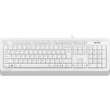 Binbir Göz Bilgisayar A4 Tech FK10 Tr USB Multimedya Beyaz Q Klavye