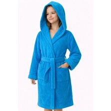 Emillie %100 Pamuk Ihracat Fazlası Kadife Çocuk Bornozu Unisex