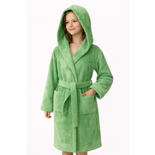 Emillie %100 Pamuk Ihracat Fazlası Kadife Çocuk Bornozu Unisex