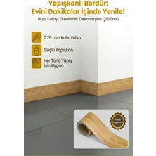 Kendinden Yapışkanlı Duvar ve Süpürgelik Bordürü 10 cm x 5mt.