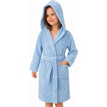 Emillie %100 Pamuk Ihracat Fazlası Kadife Çocuk Bornozu Unisex