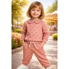 Almira Anne Bebek Kız Çocuk Çiçek Desenli Uzun Kollu Takım Günlük Kullanım