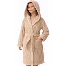 Emillie %100 Pamuk Ihracat Fazlası Kadife Çocuk Bornozu Unisex