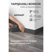 Kendinden Yapışkanlı Duvar ve Süpürgelik Bordürü 10 cm x 5mt.