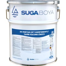 Suga Boya Suga 2k Mortar Çift Komponentli Tamir Macunu Ince 13+6
