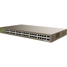 Binbir Göz Bilgisayar Tenda TEG1050F 48 Port 10/100/1000 2 x Sfp Yonetılemez Rack Mount Swıtch