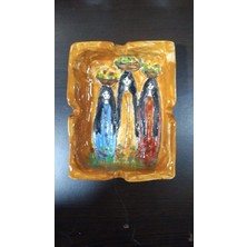 Es Dekor 9X12CM Küçük Küllük Seramik El Yapımı 1 Adet