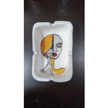 Es Dekor 9X13CM Küçük Küllük Seramik El Yapımı 1 Adet