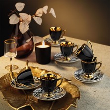Feyza Design 12 Parça Türk Kahve Fincan Takımı, 6 Kişilik Set