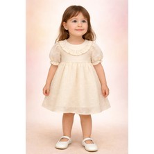 Almira Anne Bebek Kız Çocuk Kısa Kollu Elbise Modelleri ve Fistolu Tasarımlar