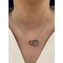 Taqı M Jewelry Taqi M Jewelry Yonca Detay Çelik Kolye