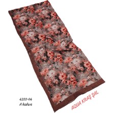 Sedef Aqua Kraş Desenli Bambu Kraş Şal Lüx