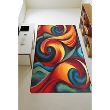 Dolce Mariee Modern Dijital Baskı Kaymaz Taban Çocuk ve Genç Odası Halısı H0232